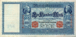 GERMANIA-100 MARK 1910  - P-42/2, Ros:R-43b -  VF++ - 100 Mark