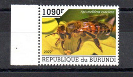 BURUNDI - 2022 - ABEILLES - BEES - APICULTURE - HONEY - MIEL - APIS MELLIFERA SCUTELLATA - 1090F - - Unused Stamps