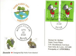 The Giving Tree,American Children's Picture Book By Shel Silverstein (Make Every Day Earth Day)to Andorra (Principality) - Storia Postale