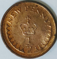 United Kingdom - ½ New Penny, 1976, KM# 914 - 1/2 Penny & 1/2 New Penny