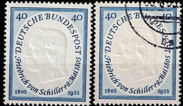 BRD FGR RFA - Schiller (MiNr: 210) 1955 - ** Postfrisch MNH + Gest Used Obl - Andere & Zonder Classificatie