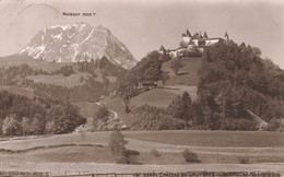 Château De Gruyères Vu De Broc Au Téléobjectif  Et Le Moléson 1914 Gruyère - Broc