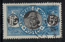 SAINT PIERRE ET MIQUELON        N°  YVERT :  107 ( 4 )  OBLITERE       (OB 10 / 16 ) - Used Stamps