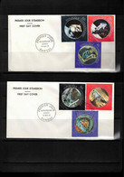 Central African Republic 1971 Space / Raumfahrt / L'espace  Russian And US Research Of Space FDC - Afrique