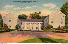 Vermont Bennington Historical Museum And Art Gallery Curteich - Bennington