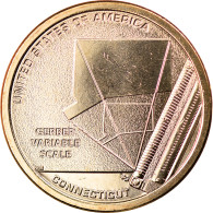 Monnaie, États-Unis, Dollar, 2020, Denver, American Innovation - Connecticut - Conmemorativas