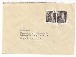 Liechtenstein - Lettre De 1955 - Oblit Vaduz - Exp Vers Berlin - - Brieven En Documenten