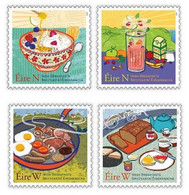 Ireland 2022 Irish Breakfasts , Food, Gastronomy, Bread , Omelette , Oats , Juice , Coffee 4V Stamps MNH (**) - Covers & Documents