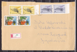 Hungary 199? Belgrade Yugoslavia Serbia Registered Cover - Covers & Documents