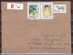 Bulgaria 199? Belgrade Yugoslavia Serbia Registered Cover - Lettres & Documents