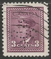 CANADA / PERFORE N° 208 OBLITERE - Perforadas