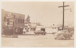Phoenix Oregon, Street Scene, Texaco Gas Station, Autos. C1950s Vintage Real Photo Postcard - Altri & Non Classificati