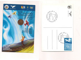 MM2252 57° Giro Aereo Sicilia 2006 Cartolina Ufficiale Annullo Speciale - 2021-...: Poststempel