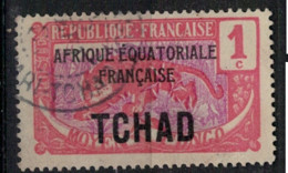 TCHAD        N°  YVERT :  19  ( 4  ) OBLITERE       (OB 10 / 16 ) - Used Stamps