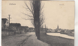 B2569) ZEITHAIN - DORFSTRASSE - Super DETAIL AK Mit Häusern U. Kirche ALT ! 1914 - Zeithain