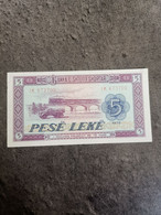 BILLET 5 LEKE ALBANIE 1976 / NOTE BANKNOTE - Albanië