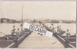 RÜEDESHEIM - Carte Photo Souvenir Du Pont Temporaire Installé Par Le 3ème Régiment Du Génie De Chauny - Ruesselsheim