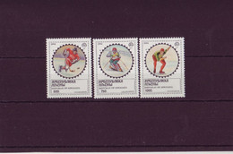 Europe - Géorgie - Abkhazie - Sports D'hiver - 3 Timbres Différents - 1949 - Géorgie