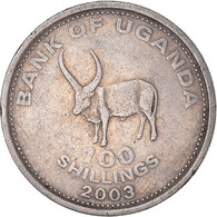 Monnaie, Ouganda, 100 Shillings, 2003, Royal Canadian Mint, TTB, Cupro-nickel - Uganda