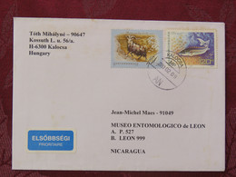 Hungary 2011 Cover To Nicaragua - Goat - Fish Caviar - Lettres & Documents