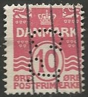 DANEMARK / PERFORE N° 66 OBLITERE - Used Stamps