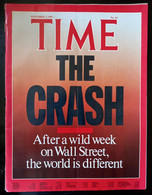 The Crash On Wall Street TIME Magazine November 2 1987 - No 44 - Star Wars Summit - Iran Oil Platform Strike - Sonstige & Ohne Zuordnung