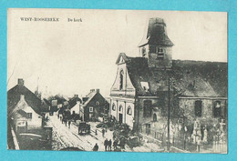 * Westrozebeke - Staden (West Vlaanderen) * De Kerk, église, Church, Animée, Cimetière, Old, Rare, Straatzicht, TOP - Staden
