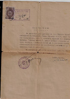 ROMANIA  1916 DOCUMENTS VF!! - Briefe U. Dokumente