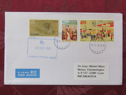 Japan 2020 Cover To Nicaragua - Traditional Costume - Lettres & Documents