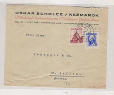 SLOVAKIA WW II 1943 KEZMAROK Nice Cover To Switzerland - Lettres & Documents