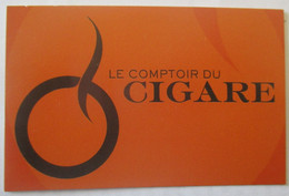 CARTE DE VISITE LE COMPTOIR DU CIGARE PIPE TABAC STRASBOURG - Autres & Non Classés