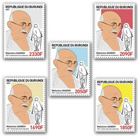 Burundi 2021 Mahatma Gandhi 150th Birth Anniv. Burundi 5v Stamp  MNH  (**) - Unused Stamps