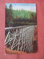 Train Trestle Thru Timberbelt. Oregon >      Ref 5663 - Altri & Non Classificati