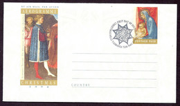 Australia 1994 - Aerogramme, Giovanni Toscani, Adoration Of The Magi, Noel, Postmark Christmas Hills Tasmania - Aérogrammes