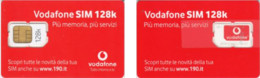 Carte SIM - Italie - Vodafone - 128k Rouge, Www.190.it - Autres & Non Classés