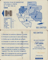 @+ Gabon - Map Of Gabon - Blue - SC7 - BN: C5B154584 - Ref: GAB-29b - Gabon