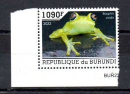 BURUNDI - 2022 - BOOPHIS VIRIDIS - GRENOUILLES - FROGS - FROSCH - 1090F - - Ungebraucht