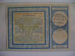 SWITZERLAND - INTERNATIONAL RESPONSE COUPON , 90 CENTS USED IN GENEVE IN 1974 IN THE STATE - Andere & Zonder Classificatie