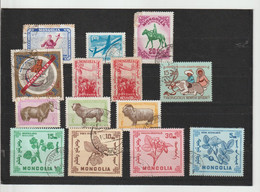 5325 MONGOLIE MONGOLIA - Lot De 14 Timbres - - Mongolia