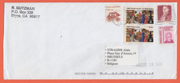 STATI UNITI - UNITED STATES - USA - US - 2003 - 5 Stamps - Viaggiata Da Marysville Per Bruxelles, Belgium - Cartas & Documentos