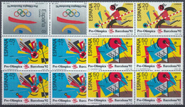 ESPAÑA 1988 Nº 2963/2966 NUEVO ** EN BLOQUE DE CUATRO - Unused Stamps
