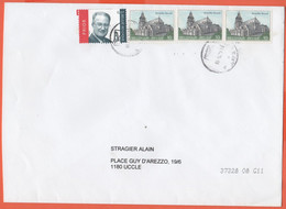 BELGIO - BELGIE - BELGIQUE - 2004 - 0,07€ A-Prior + 3 X 10F Brussel - Medium Envelope - Viaggiata Da ???? Per Uccle, Bru - Briefe U. Dokumente