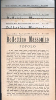 LOTTO DI 8 NUMERI DEL MENSILE "BOLLETTINO MASSONICO" ANNI 1946-47 - SOCIETA EDITRICE TIPOGRAFICA - BARI (STAMP202) - Colecciones