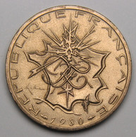 10 Francs Mathieu,1980, Tranche A, Cupro-nickel - V° République - 10 Francs