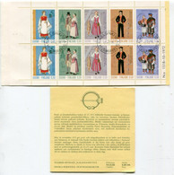 FINLAND 1972  Regional Costumes Booklet  Used.  Michel 710-14 MH6 - Used Stamps