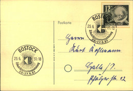 1961, 12 Pf.- Marke Aus DEBRIA-Block Auf Blankokarte - Autres & Non Classés