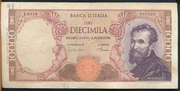 °°° ITALIA - 10000 LIRE MICHELANGELO 04/01/1968 SERIE L °°° - 10000 Lire