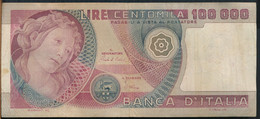 °°° ITALIA - 100000 LIRE BOTTICELLI 01/07/1980 SERIE AA °°° - 100000 Liras