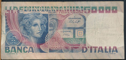 °°° ITALIA - 50000 LIRE VOLTO DI DONNA 23/10/1978 SERIE UA °°° - 50.000 Lire