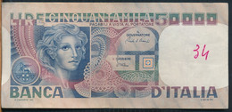 °°° ITALIA - 50000 LIRE VOLTO DI DONNA 11/04/1980 SERIE GA °°° - 50.000 Lire